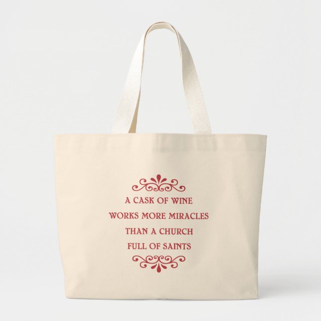 Italian Proverb - CF Large Tote Bag (Front)