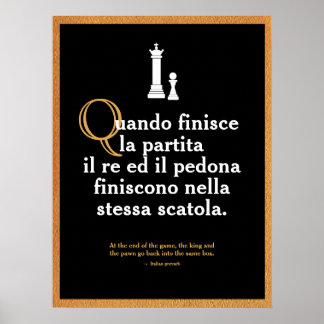 Italian Proverb Poster