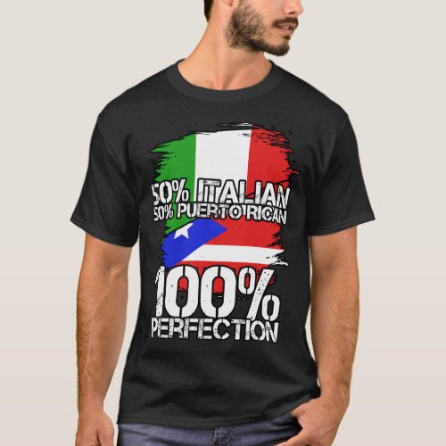 Italian Puerto Rican Pride Heritage Funny Gift T_Shirt