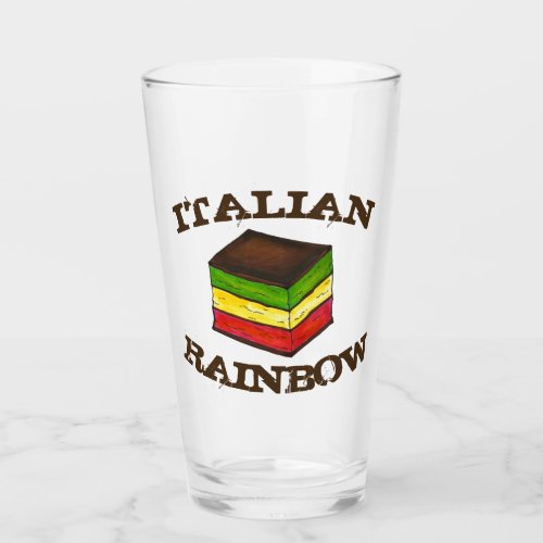 Italian Rainbow 7 Layer Tricolor Holiday Cookie Glass