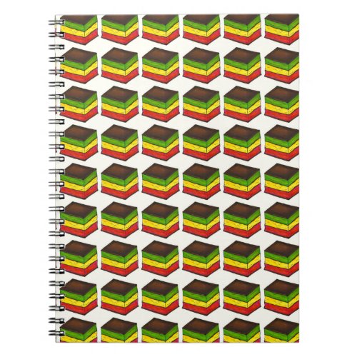 Italian Rainbow 7 Seven Layer Tricolor Flag Cookie Notebook