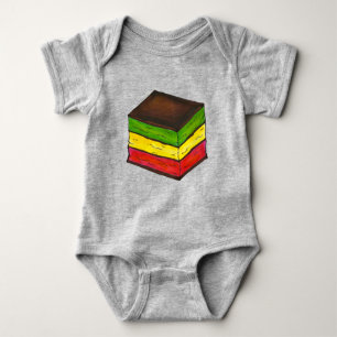 Italian Rainbow Seven 7 Layer Christmas Cookie Baby Bodysuit