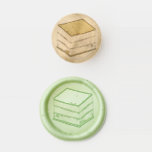 Italian Rainbow Seven Layer Christmas Cookie Wax Seal Stamp<br><div class="desc">Design features an original marker illustration of delicious Italian rainbow (seven layer, tricolor) cookies, a popular treat in Italian restaurants, bakeries, and pasticcerias with layers designed to resemble the colors of the Italian flag. Perfect for Christmas parties, cookie swaps, and celebrations, or for your favorite baker, pastry chef, or Italian...</div>