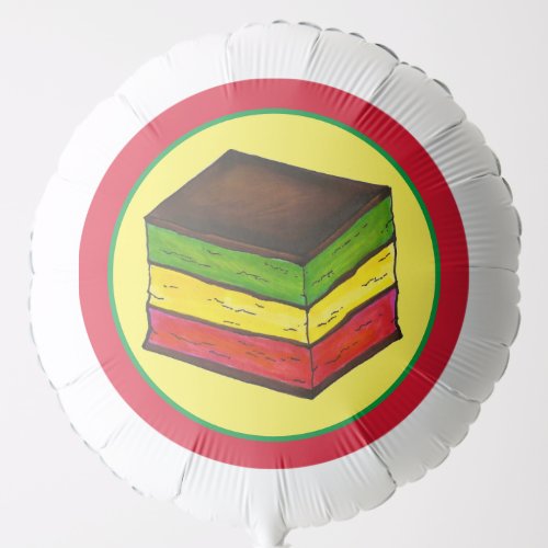 Italian Rainbow Seven Layer Christmas Cookies Balloon