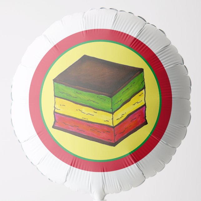 Italian Rainbow Seven Layer Christmas Cookies Balloon (Front)