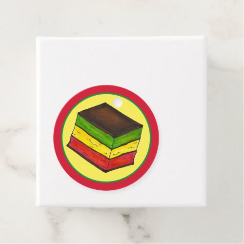 Italian Rainbow Seven Layer Christmas Cookies Favor Tags