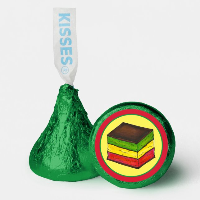 Italian Rainbow Seven Layer Christmas Cookies Hershey®'s Kisses® (Front)