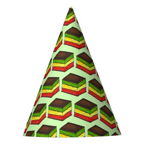 Italian Rainbow Seven Layer Christmas Xmas Cookie Party Hat