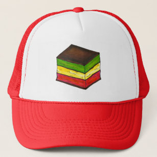 Italian Rainbow Seven Layer Cookie Christmas Trucker Hat