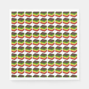 Italian Rainbow Seven Layer Tricolor Cookie Bakery Napkins