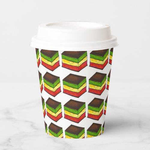 Italian Rainbow Seven Layer Tricolor Cookie Bakery Paper Cups