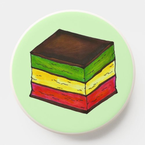 Italian Rainbow Seven Layer Tricolor Cookie Bakery PopSocket