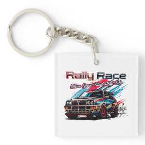 ITALIAN RALLY RACE - WHEN SPEED MEET WILD SIDE! KEYCHAIN