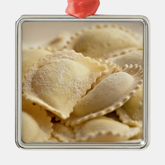 italian ravioli metal ornament (Front)
