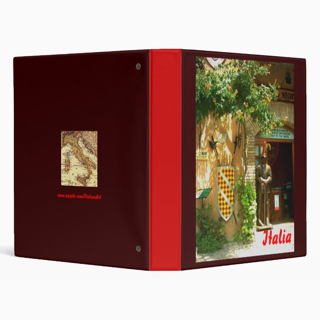 Italian Recipes or Pictures Gifts 3 Ring Binder (Background)