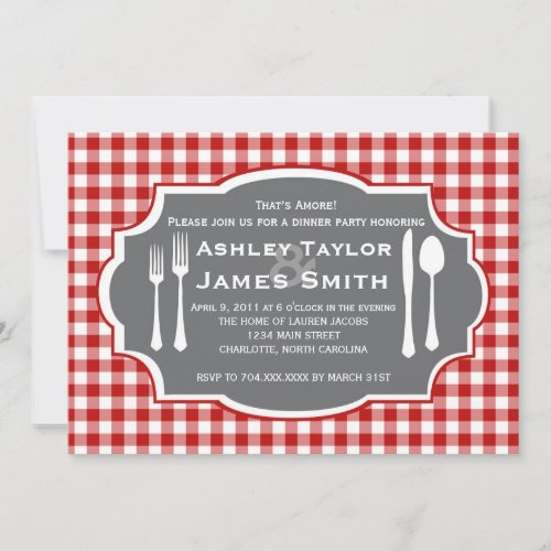 Italian Rehearsal Dinner Invitation