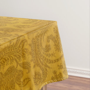 Italian Renaissance Crown Floral & Foliage Damask Tablecloth