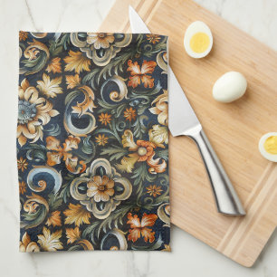 Italian Renaissance in Blue Kitchen Towel
