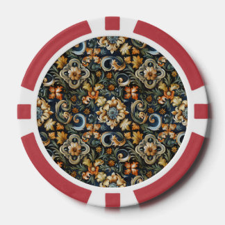 Italian Renaissance in Blue Poker Chips