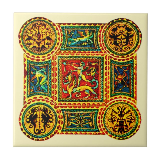 Italian Renaissance motifs Ceramic Tile (Front)