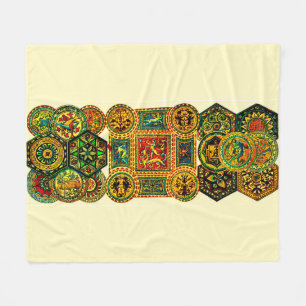 Italian Renaissance motifs Fleece Blanket