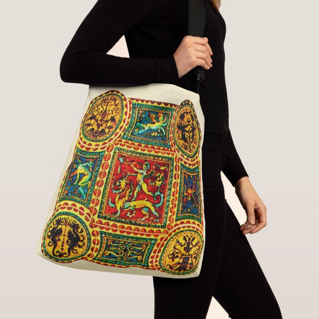 Italian Renaissance motifs print Crossbody Bag (Close Up)