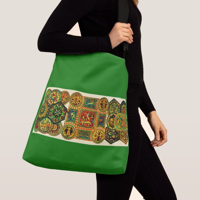 Italian Renaissance motifs print Crossbody Bag (Close Up)