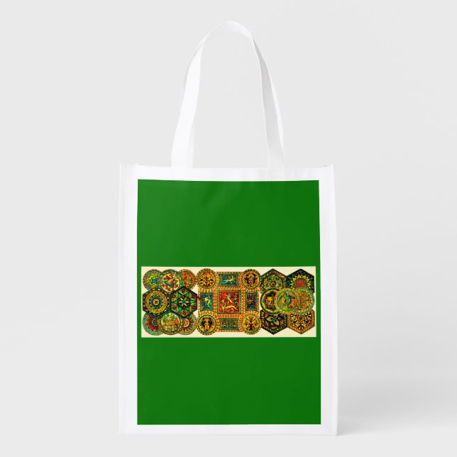 Italian Renaissance motifs print Grocery Bag (Front)