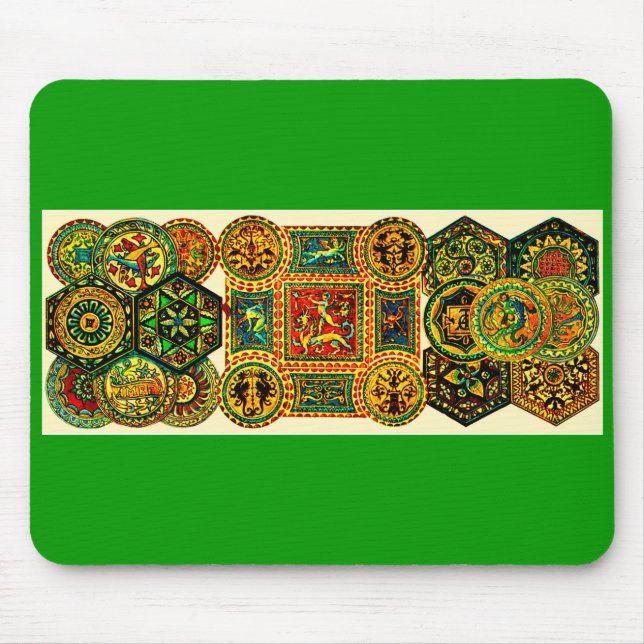 Italian Renaissance motifs print Mouse Pad (Front)