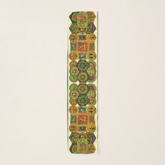 Italian Renaissance motifs print Scarf