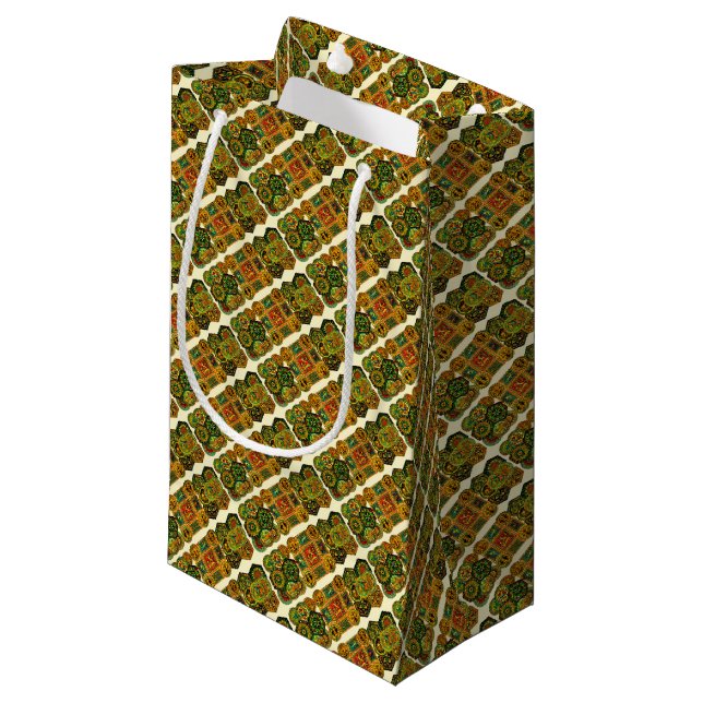 Italian Renaissance motifs print Small Gift Bag (Front Angled)