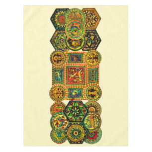 Italian Renaissance motifs print Tablecloth