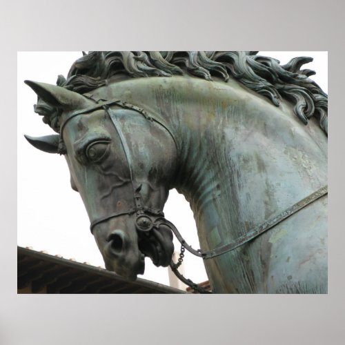 Italian Renaissance sculpture of a horse Poster