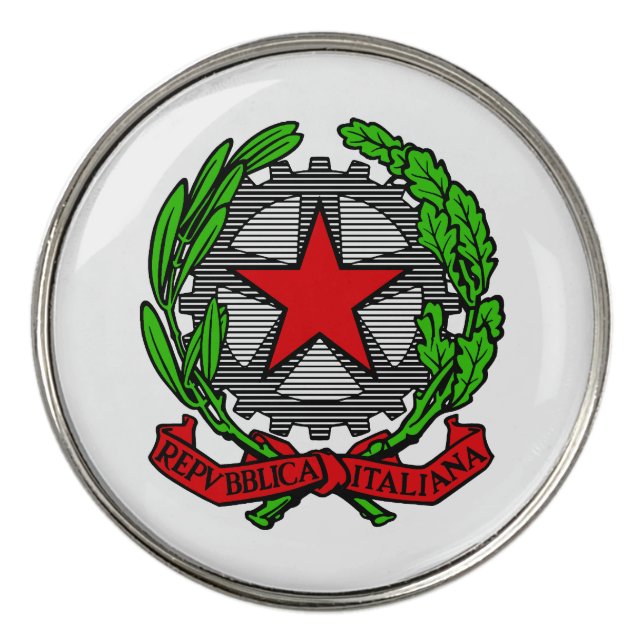 Italian Republic Symbol of Italy Golf Ball Marker (Front)
