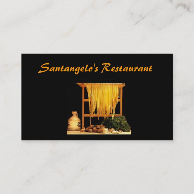 Italian Restaurant Business Card (Front)