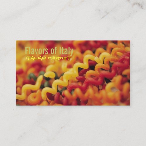 Italian Restaurant Business Cards