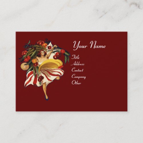 ITALIAN RESTAURANT KITCHEN AND TOMATOES BUSINESS CARD