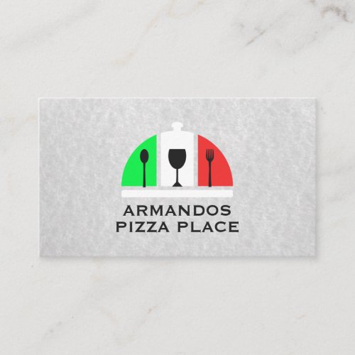 Italian Restaurant Logo  Pizza Business Card