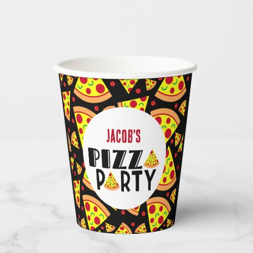 Italian Restaurant Pizza Birthday Party Paper Cups