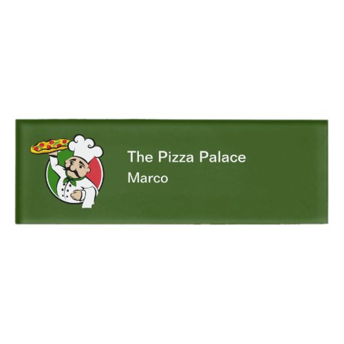 Italian Restaurant Pizza Shop Staff Name Tags Bulk