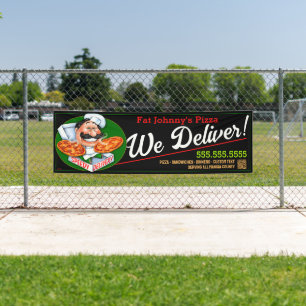 Italian Restaurant Pizzeria Pizza We Deliver Banner