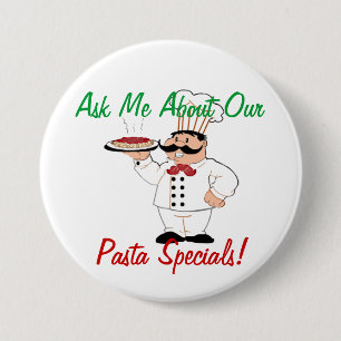 Italian Resturant Specials Pinback Button