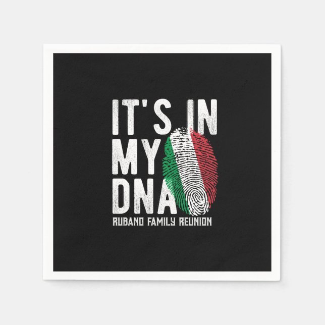 Italian Reunion Party Napkins (Front)