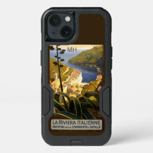 Italian Riviera custom monogram phone cases
