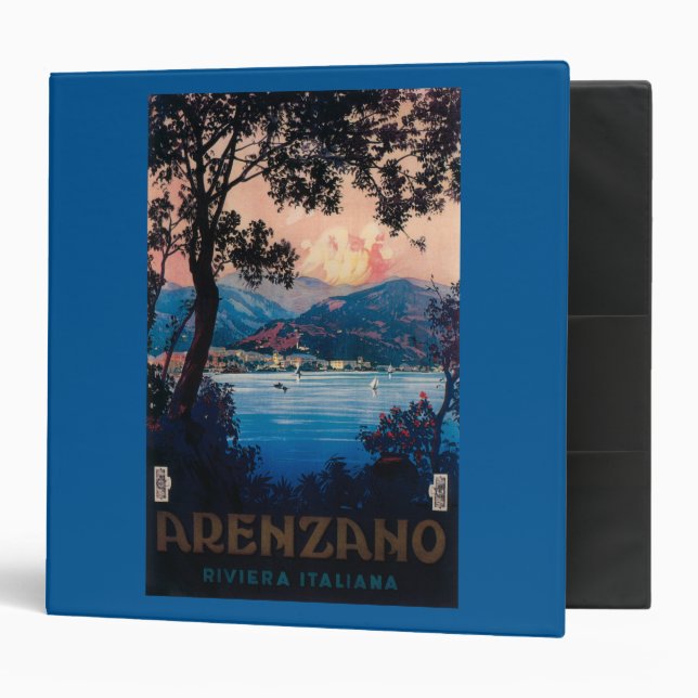 Italian Riviera Travel Poster Binder (Front/Inside)