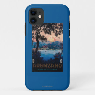 Italian Riviera Travel Poster iPhone 11 Case