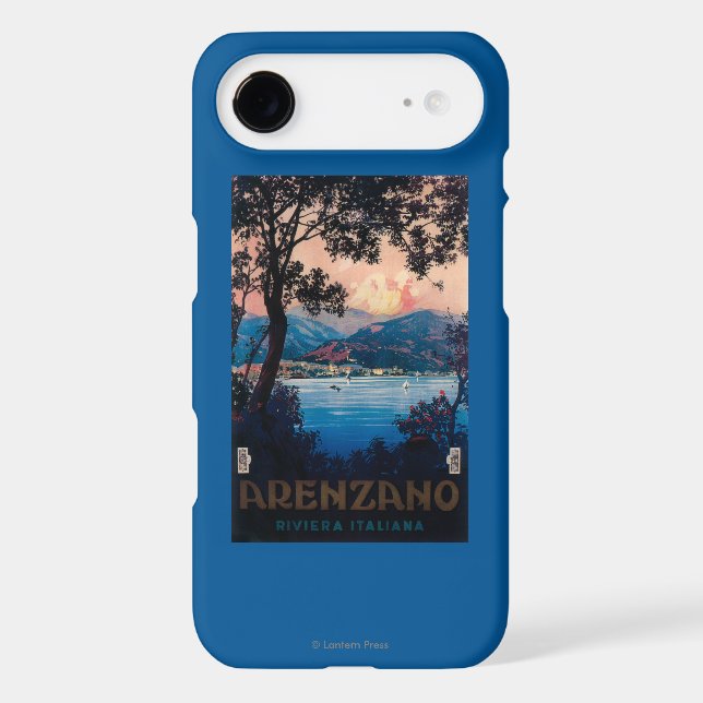Italian Riviera Travel Poster Case-Mate iPhone Case (Back)