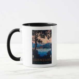 Italian Riviera Travel Poster Mug