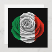 Italian Rose Flag on Black (Front/Back)