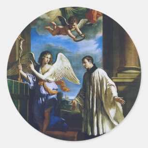 Italian Saint Aloysius Gonzaga Classic Round Sticker